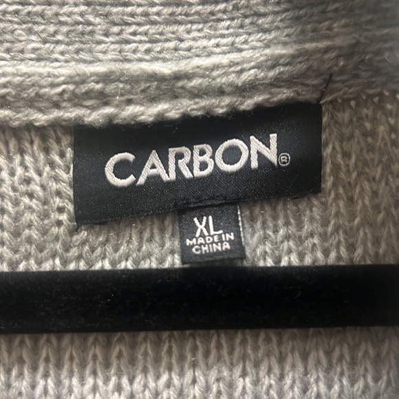 Carbon Button Down Men’s Sweater XL - Picture 5 of 12